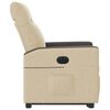vidaXL Fauteuil inclinable &eacute;lectrique cr&egrave;me tissu