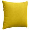 vidaXL Coussins de canapé 2 pcs Jaune 50 x 50 cm