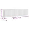 vidaXL Meubles TV 2 pcs Blanc 142,5x35x36,5 cm Bois d'ing&eacute;nierie