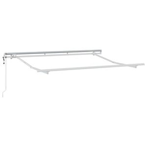 vidaXL Cadre d'auvent Blanc 3 x 2 m m&eacute;tal