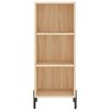 vidaXL Buffet ch&ecirc;ne sonoma 34,5x32,5x90 cm bois d'ing&eacute;nierie