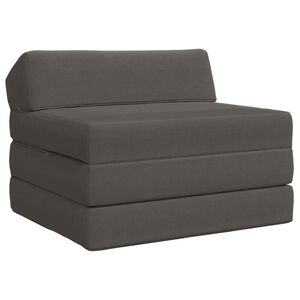 vidaXL Canap&eacute;-lit pliable Gris fonc&eacute; 200 x 70 x 10 cm