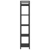 vidaXL &Eacute;tag&egrave;re Ch&ecirc;ne noir 56 x 34 x 171 cm Bois d'ing&eacute;nierie