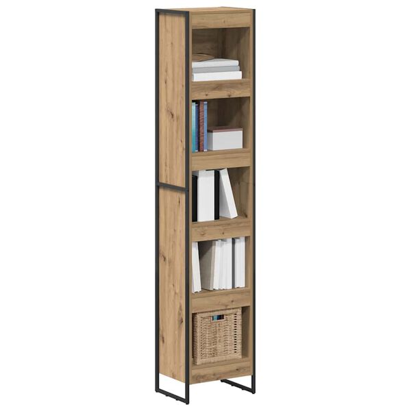 vidaXL Biblioth&egrave;que Ch&ecirc;ne artisan 80 x 30 x 155 cm Bois d'ing&eacute;nierie