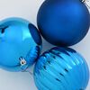 vidaXL Ensemble de Boules de No&euml;l XL 15 pcs Bleu Plastique