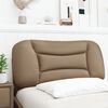 vidaXL Coussin de t&ecirc;te de lit Hvar cappuccino 80 cm similicuir