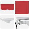 vidaXL Auvent Rétractable Rouge 350 x 200 cm Polyester et métal