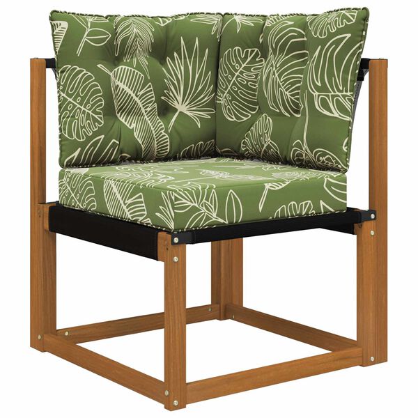 vidaXL Coussin de canap&eacute; d'ext&eacute;rieur 3 pcs Mod&egrave;le feuille Polyester