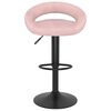 vidaXL Tabourets de bar lot de 2 rose velours