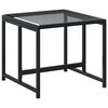 vidaXL Tabourets de jardin lot de 4 noir r&eacute;sine tress&eacute;e