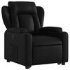 vidaXL Fauteuil inclinable Noir Similicuir