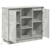 vidaXL Buffet LED Gris b&eacute;ton 90 x 32 x 75 cm Bois d'ing&eacute;nierie