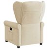 vidaXL Fauteuil inclinable &eacute;lectrique Cr&egrave;me Tissu