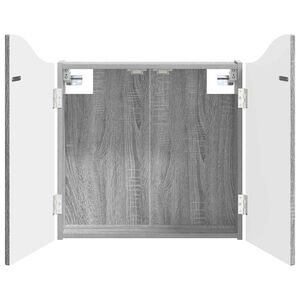 vidaXL Cabinet pour cible Sonoma gris 56 x 12 x 63 cm