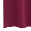 vidaXL Rideaux occultants avec anneaux 2 pcs Bordeaux 260 x 140 cm