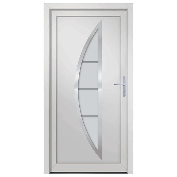 vidaXL Porte d'entr&eacute;e Blanc 108x200 cm PVC