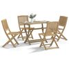 vidaXL Ensemble &agrave; manger de jardin 5 pcs Bois d'acacia solide