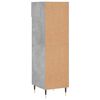 vidaXL Armoire &agrave; chaussures gris b&eacute;ton 30x35x105 cm bois d'ing&eacute;nierie