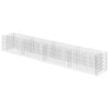 vidaXL Lit sur&eacute;lev&eacute; &agrave; gabion Acier galvanis&eacute; 360x50x50 cm