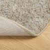 vidaXL Tapis ISTAN &agrave; poils longs aspect brillant beige &Oslash; 120 cm