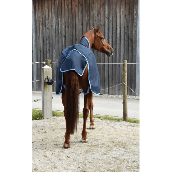 Kerbl Couverture de cheval RugBe HighNeck Bleu 135/185 cm 328665