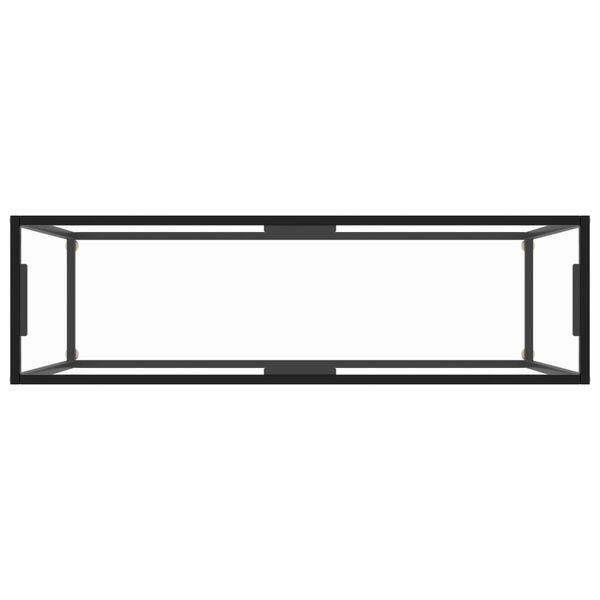 vidaXL Table console Transparent 120x35x75 cm Verre tremp&eacute;