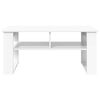 vidaXL Table basse Blanc 96 x 54 x 44 cm Bois d'ing&eacute;nierie