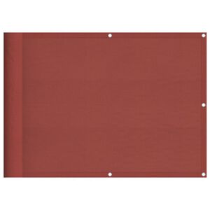 vidaXL Paravent de balcon couleur terre cuite 75x800 cm 100% polyester