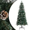 vidaXL Sapin de No&euml;l artificiel avec support Vert 150 cm PVC