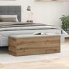 vidaXL Bo&icirc;te de Rangement Ch&ecirc;ne artisanal 102 x 35 x 35 cm
