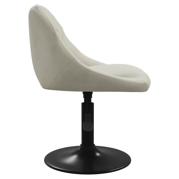 vidaXL Tabouret de bar Crème Velours