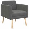 vidaXL Chaise d'appoint Gris fonc&eacute; Tissu en velours c&ocirc;tel&eacute;