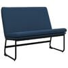 vidaXL Banc Bleu 100x75x76 cm Tissu