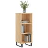 vidaXL Buffet ch&ecirc;ne sonoma 34,5x32,5x90 cm bois d'ing&eacute;nierie