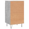 vidaXL Buffet gris b&eacute;ton 40x35x70 cm bois d'ing&eacute;nierie