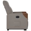 vidaXL Fauteuil inclinable &eacute;lectrique taupe tissu