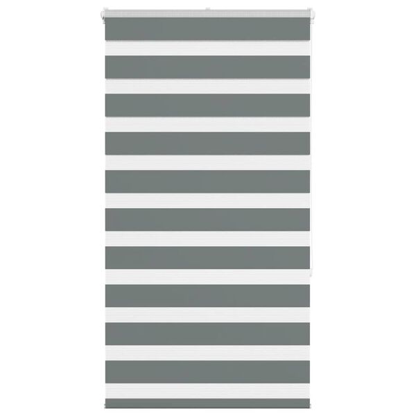 vidaXL Store zèbre gris foncé largeur du tissu 65,9 cm polyester