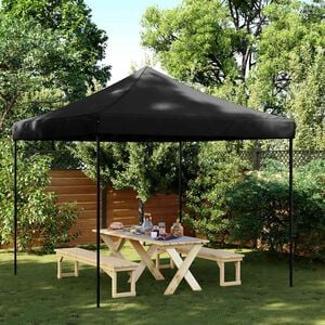vidaXL Tente de r&eacute;ception pliable escamotable noir 292x292x315 cm