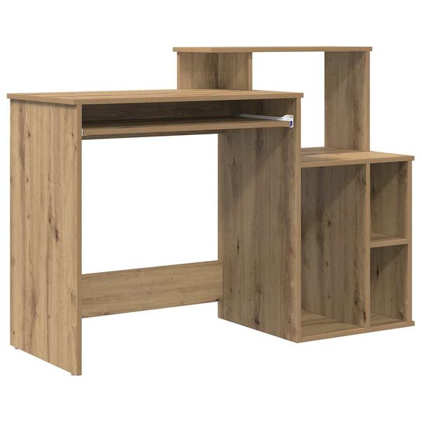 vidaXL Bureau Ch&ecirc;ne artisanal 120,5 x 44 x 88,5 cm Bois d'ing&eacute;nierie