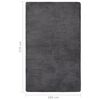 vidaXL Tapis peluche Anthracite 270x180 cm
