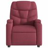 vidaXL Fauteuil de massage inclinable électrique Rouge bordeaux Tissu