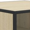vidaXL Table basse chêne sonoma 100x100x30 cm bois d'ingénierie/métal