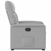 vidaXL Fauteuil inclinable &eacute;lectrique gris nuage tissu