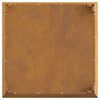 vidaXL Braise Marron 80 x 80 x 43 cm Acier Corten