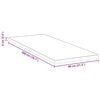vidaXL Surmatelas Blanc 80 x 200 cm Tissu jacquard