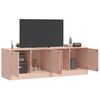 vidaXL Meubles TV 2 pcs rose 67x39x44 cm acier