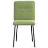 vidaXL Chaises &agrave; manger lot de 2 Vert clair Velours