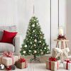 vidaXL Sapin de No&euml;l artificiel avec 150 LED Vert 120 cm PE et PVC