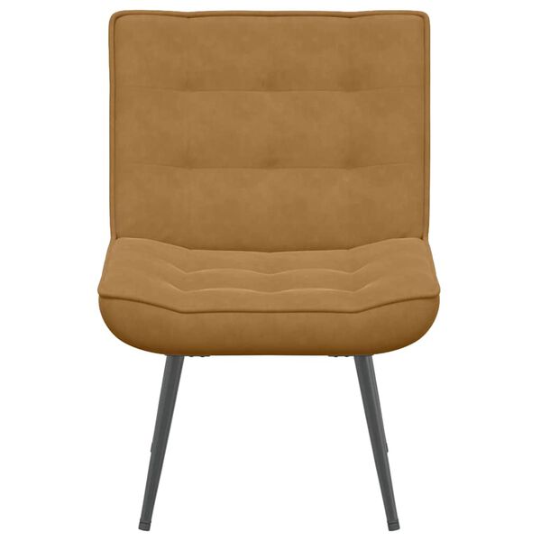 vidaXL Chaise de relaxation marron 64x74x84 cm velours