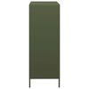 vidaXL Buffet haut vert olive 68x39x103,5 cm acier